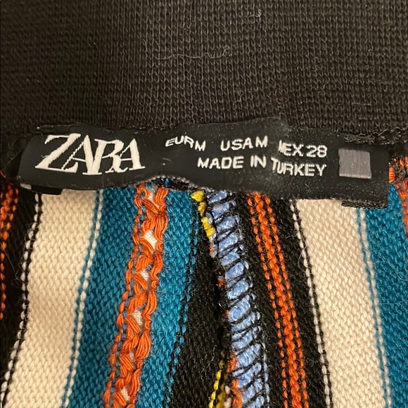 Zara Multicolor Striped Top and Shorts Set two piece nwt small - Picture 2 of 10